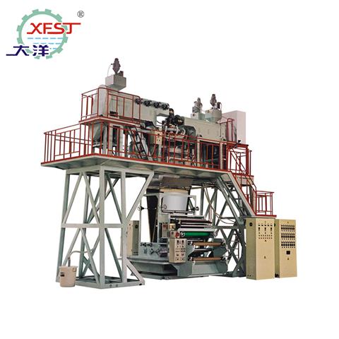 三層共擠下吹水冷式牽引旋轉塑料薄膜吹膜機組